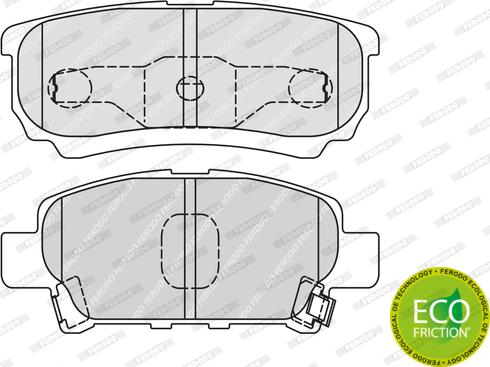 Ferodo FDB1839 - Brake Pad Set, disc brake autospares.lv