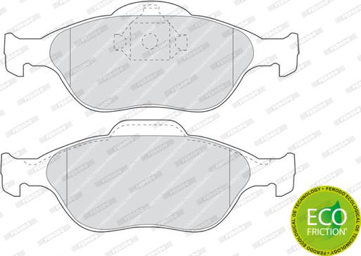 Ferodo FDB1394 - Brake Pad Set, disc brake autospares.lv