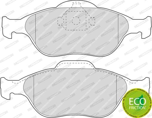 Ferodo FDB1394 - Brake Pad Set, disc brake autospares.lv