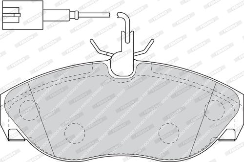 Ferodo FDB1396 - Brake Pad Set, disc brake autospares.lv