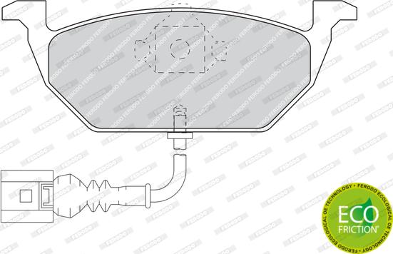 Ferodo FDB1398 - Brake Pad Set, disc brake autospares.lv