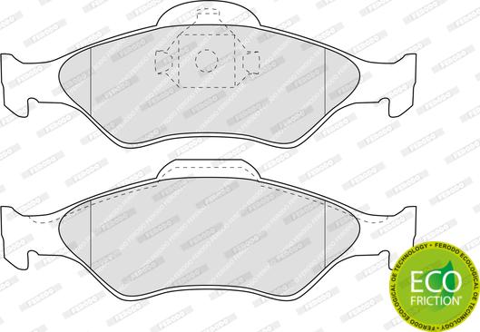 Ferodo FDB1393 - Brake Pad Set, disc brake autospares.lv