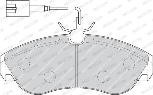 Ferodo FDB1397 - Brake Pad Set, disc brake autospares.lv