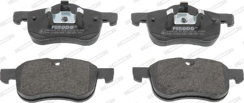 Ferodo FDB1355 - Brake Pad Set, disc brake autospares.lv