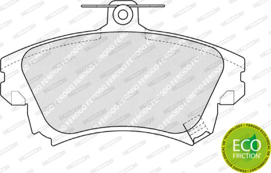 Ferodo FDB1384 - Brake Pad Set, disc brake autospares.lv