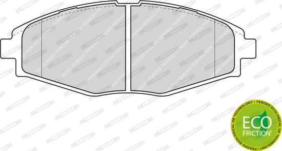 Ferodo FDB1337 - Brake Pad Set, disc brake autospares.lv