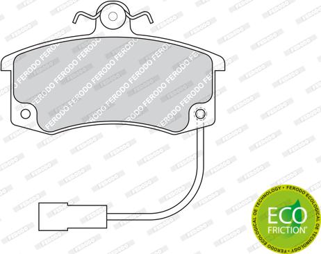 Ferodo FDB1325 - Brake Pad Set, disc brake autospares.lv