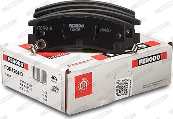 Ferodo FDB1264-D - Brake Pad Set, disc brake autospares.lv