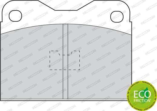 Ferodo FDB123 - Brake Pad Set, disc brake autospares.lv