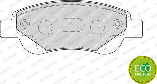 Ferodo FDB1790 - Brake Pad Set, disc brake autospares.lv