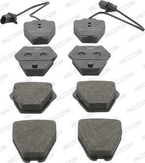 Ferodo FDB1709 - Brake Pad Set, disc brake autospares.lv