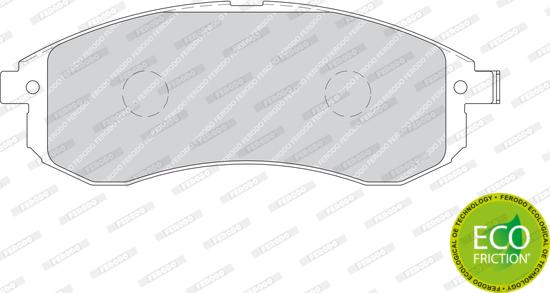 Ferodo FDB1702 - Brake Pad Set, disc brake autospares.lv