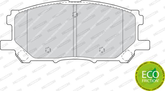 Ferodo FDB1715 - Brake Pad Set, disc brake autospares.lv