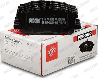 Ferodo FDB1715 - Brake Pad Set, disc brake autospares.lv