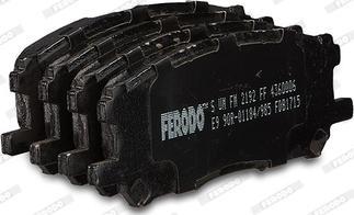 Ferodo FDB1715 - Brake Pad Set, disc brake autospares.lv