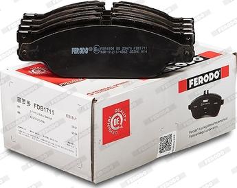 Ferodo FDB1711 - Brake Pad Set, disc brake autospares.lv