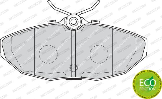 Ferodo FDB1713 - Brake Pad Set, disc brake autospares.lv