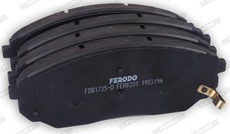 Ferodo FDB1735-D - Brake Pad Set, disc brake autospares.lv