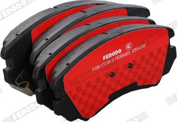 Ferodo FDB1733B-S - Brake Pad Set, disc brake autospares.lv