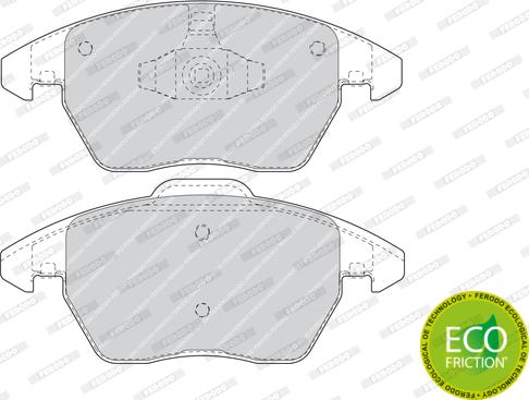 Ferodo FDB1728 - Brake Pad Set, disc brake autospares.lv