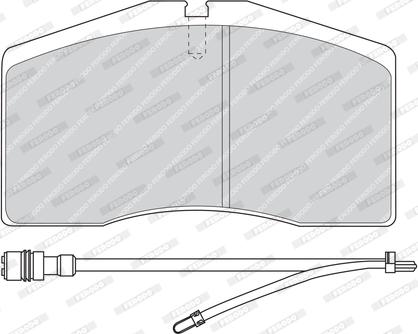 Ferodo FDB891 - Brake Pad Set, disc brake autospares.lv