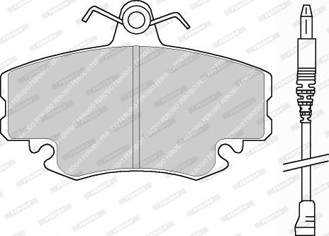 Ferodo FDB845F - Brake Pad Set, disc brake autospares.lv