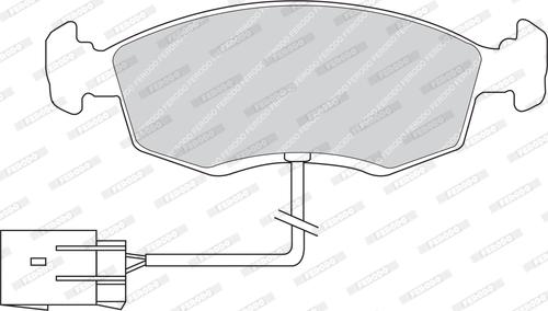 Ferodo FDB846 - Brake Pad Set, disc brake autospares.lv