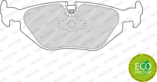 Ferodo FDB850 - Brake Pad Set, disc brake autospares.lv