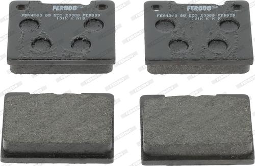 Ferodo FDB809M - Brake Pad Set, disc brake autospares.lv