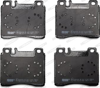 Ferodo FDB800 - Brake Pad Set, disc brake autospares.lv