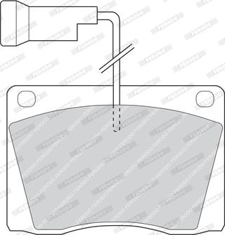 Ferodo FDB814 - Brake Pad Set, disc brake autospares.lv