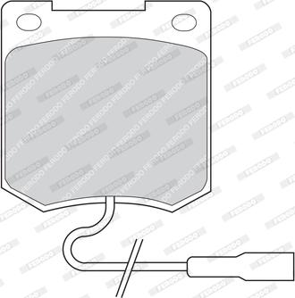 Ferodo FDB820 - Brake Pad Set, disc brake autospares.lv