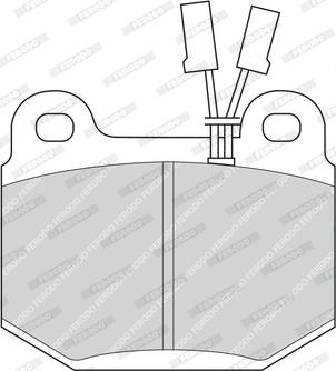 Ferodo FDB391 - Brake Pad Set, disc brake autospares.lv