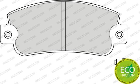 Ferodo FDB346 - Brake Pad Set, disc brake autospares.lv