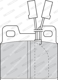 Ferodo FDB347 - Brake Pad Set, disc brake autospares.lv