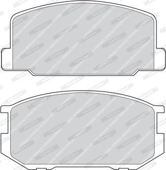 Ferodo FDB322 - Brake Pad Set, disc brake autospares.lv