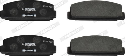 Ferodo FDB372 - Brake Pad Set, disc brake autospares.lv