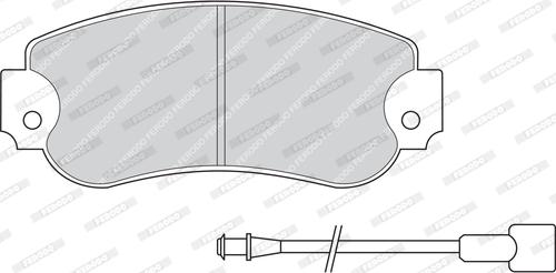 Ferodo FDB257 - Brake Pad Set, disc brake autospares.lv