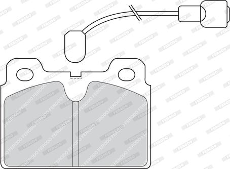 Ferodo FDB268 - Brake Pad Set, disc brake autospares.lv