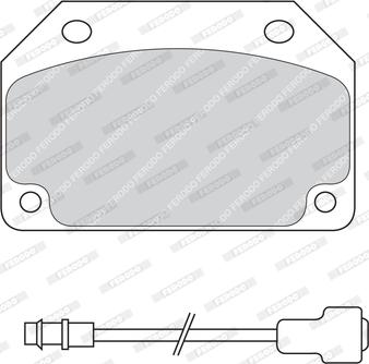 Ferodo FDB203 - Brake Pad Set, disc brake autospares.lv