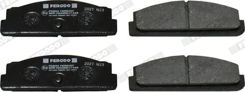 Ferodo FDB22 - Brake Pad Set, disc brake autospares.lv