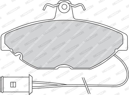 Ferodo FDB274 - Brake Pad Set, disc brake autospares.lv