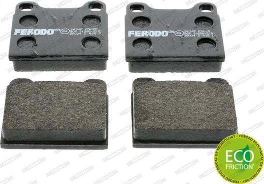 Ferodo FDB2M - Brake Pad Set, disc brake autospares.lv