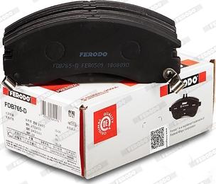 Ferodo FDB765-D - Brake Pad Set, disc brake autospares.lv