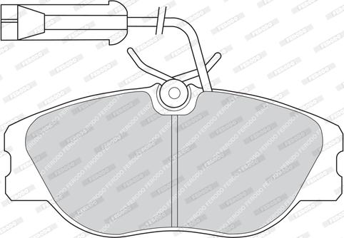 Ferodo FDB768 - Brake Pad Set, disc brake autospares.lv