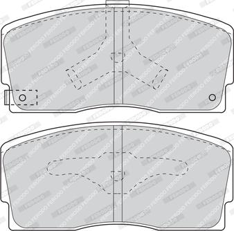 Ferodo FDB718 - Brake Pad Set, disc brake autospares.lv