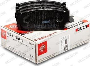 Ferodo FDB712 - Brake Pad Set, disc brake autospares.lv