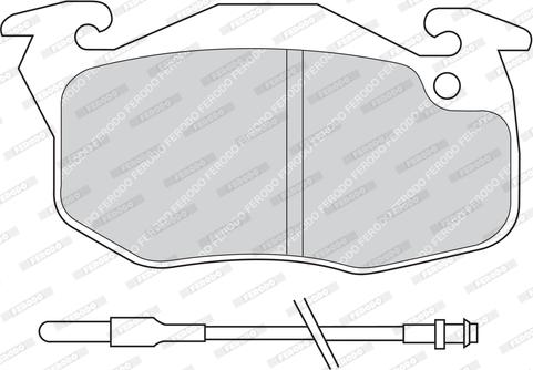 Ferodo FDB730 - Brake Pad Set, disc brake autospares.lv