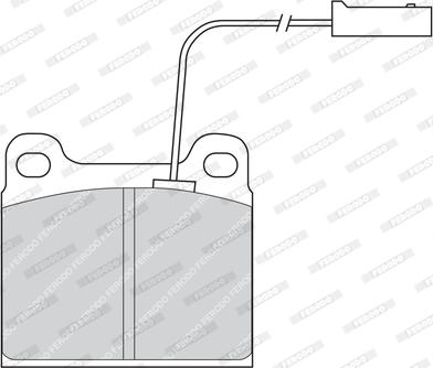 Ferodo FDB724 - Brake Pad Set, disc brake autospares.lv