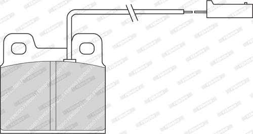 Ferodo FDB728 - Brake Pad Set, disc brake autospares.lv